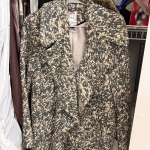 Yoana Baraschi Vintage Wool Tweed Coat